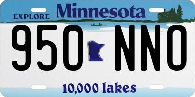MN license plate 950NNO