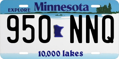 MN license plate 950NNQ