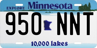 MN license plate 950NNT