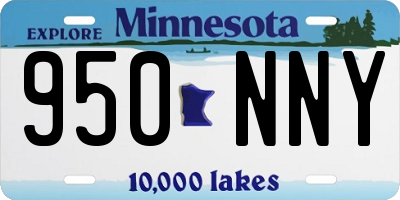 MN license plate 950NNY