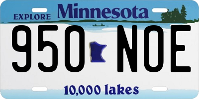 MN license plate 950NOE