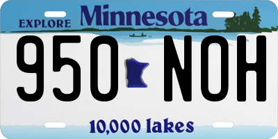 MN license plate 950NOH