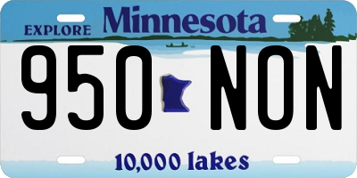 MN license plate 950NON