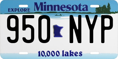 MN license plate 950NYP