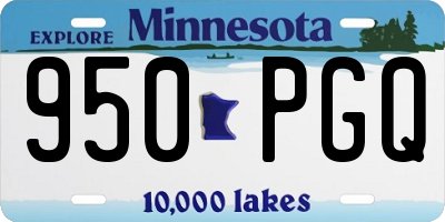 MN license plate 950PGQ