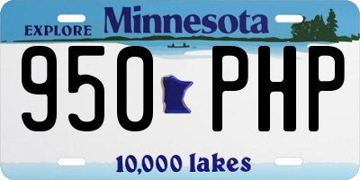 MN license plate 950PHP