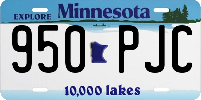 MN license plate 950PJC
