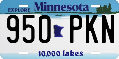 MN license plate 950PKN