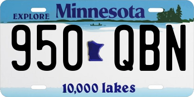 MN license plate 950QBN