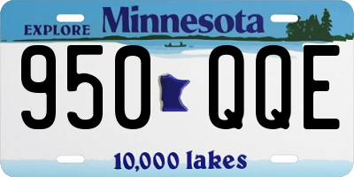 MN license plate 950QQE