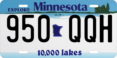 MN license plate 950QQH