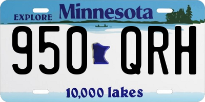 MN license plate 950QRH