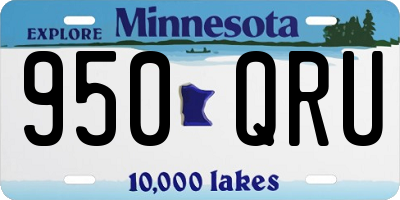 MN license plate 950QRU