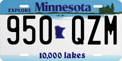 MN license plate 950QZM