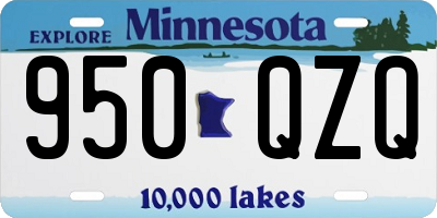 MN license plate 950QZQ