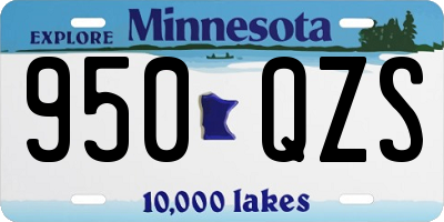 MN license plate 950QZS