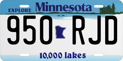 MN license plate 950RJD