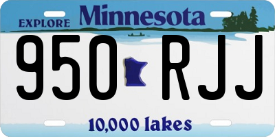 MN license plate 950RJJ