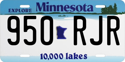 MN license plate 950RJR