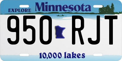 MN license plate 950RJT