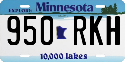 MN license plate 950RKH