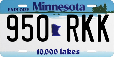 MN license plate 950RKK