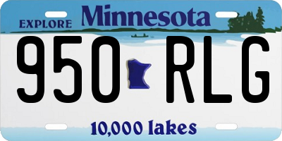 MN license plate 950RLG