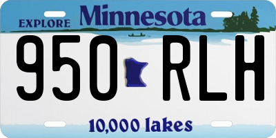MN license plate 950RLH