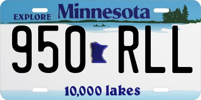 MN license plate 950RLL