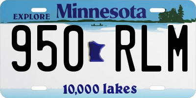 MN license plate 950RLM