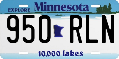 MN license plate 950RLN