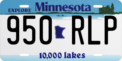 MN license plate 950RLP