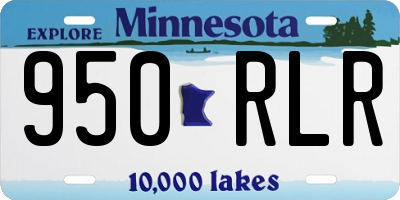 MN license plate 950RLR