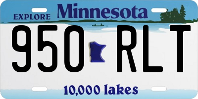 MN license plate 950RLT