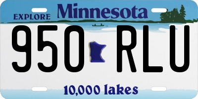 MN license plate 950RLU