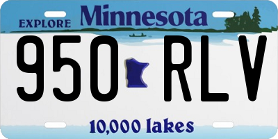 MN license plate 950RLV