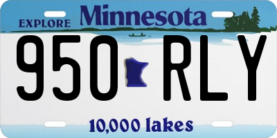 MN license plate 950RLY