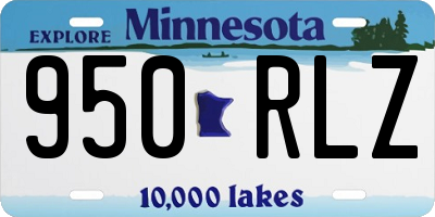 MN license plate 950RLZ