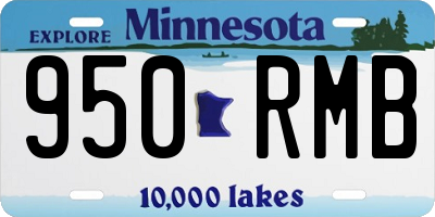MN license plate 950RMB