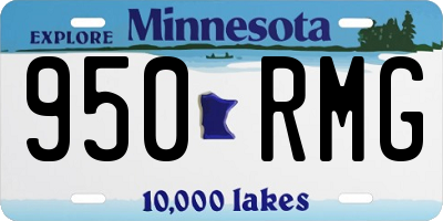 MN license plate 950RMG