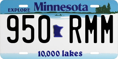 MN license plate 950RMM