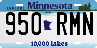 MN license plate 950RMN
