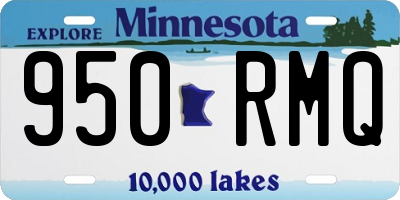 MN license plate 950RMQ