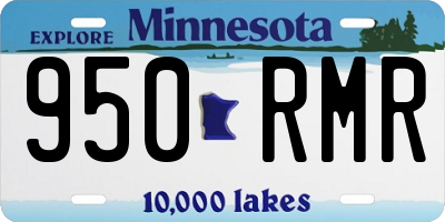 MN license plate 950RMR