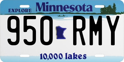 MN license plate 950RMY