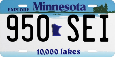 MN license plate 950SEI