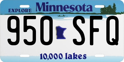 MN license plate 950SFQ