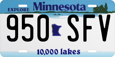 MN license plate 950SFV
