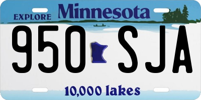 MN license plate 950SJA