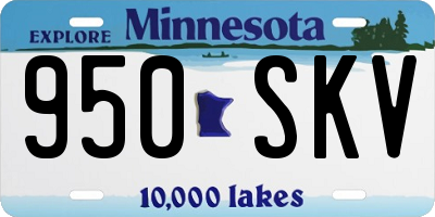 MN license plate 950SKV